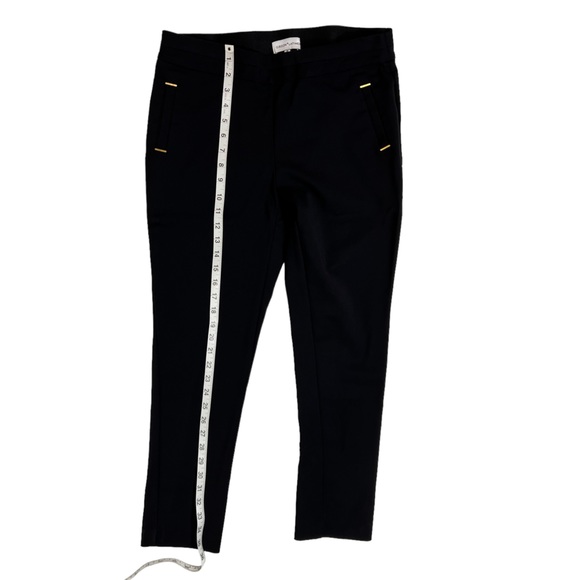 Gibson Latimer Black Center Seamed Stretch Skinny Slacks Size 10 - Picture 10 of 13